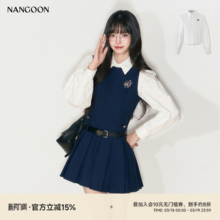 显瘦白衬衫 基础简约百搭修身 上衣女 原创设计秋冬新款 NANGOON