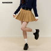 裙子气质设计感辣妹 百搭绣花百褶裙短款 NANGOON 原创简约基础