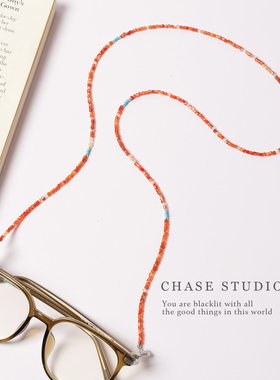 天然玛瑙复古串珠防丢耳机链