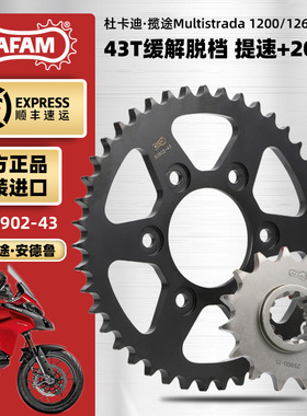AFAM进口大齿盘适用杜卡迪揽途安德鲁Multisrada 1200 1260链轮链