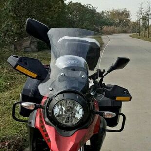 适用于豪爵铃木dl250加高挡风pc耐磨花风挡不破风挡