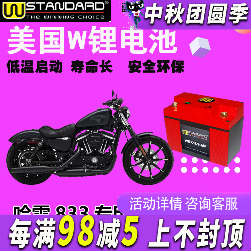 哈雷883/R1200/N/R/GS/RT电瓶