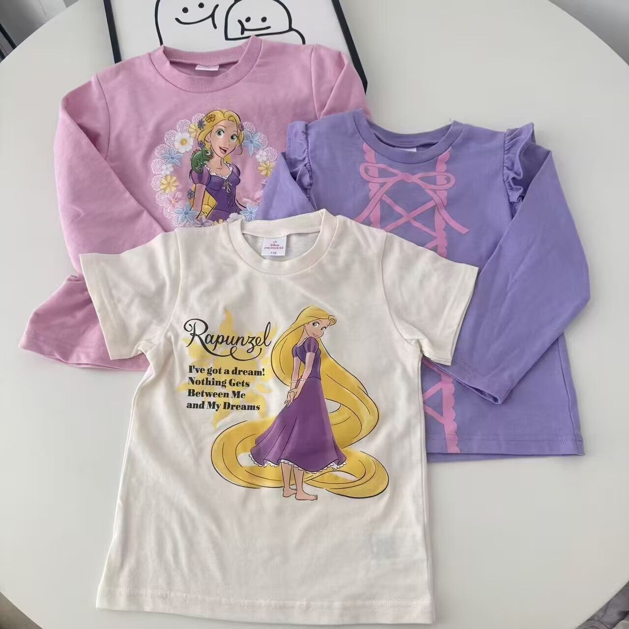 『Ai美美』春季新款日单福袋110-130长发公主乐佩印花组合上衣T恤,童装/婴儿装/亲子装,普通外套,淘宝优惠券,粉丝福利购,淘宝优惠卷