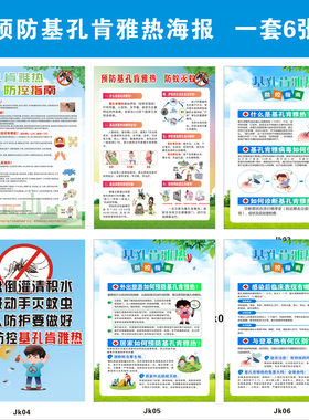 基孔肯雅热防控海报登革热除蚊