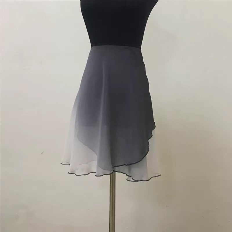 2025芭蕾舞短裙渐变雪纺裙