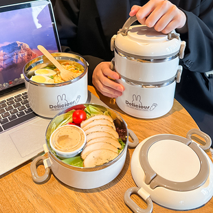 多层学生便当盒保温碗大容量盒不锈钢餐盒 保温饭盒上班族2026新款