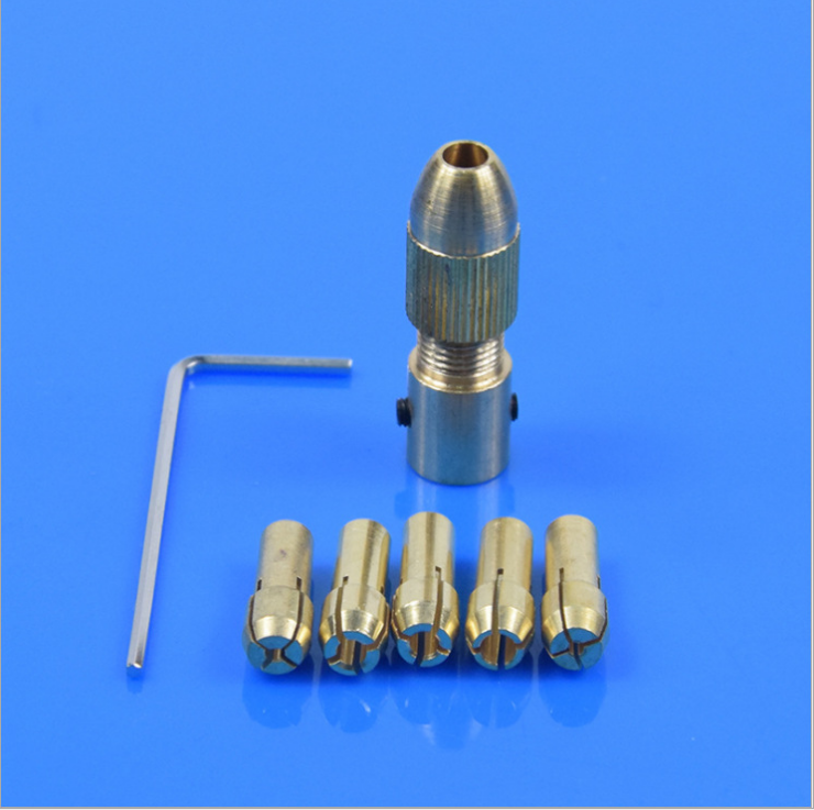 黄铜自紧钻夹头电磨电钻钻头夹diy微型迷你小电机钻头夹具连接杆,五金/工具,封边机,淘宝优惠券,粉丝福利购,淘宝优惠卷