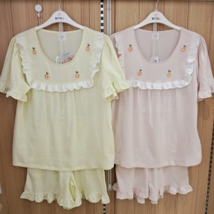 都市丽人睡衣LH42E4女士软绵绵舒适透气亲肤柔软短袖 家居服 短裤