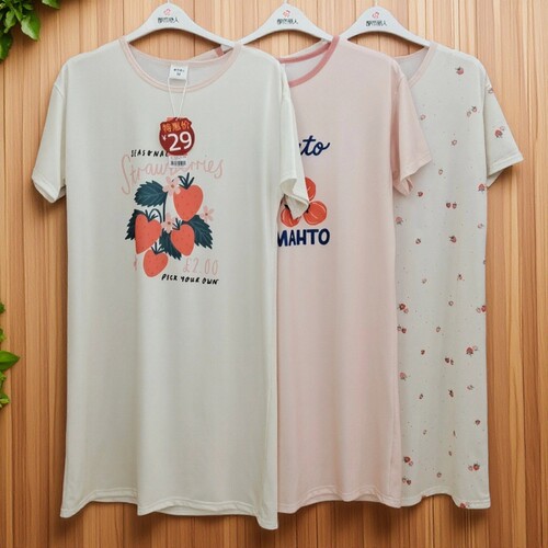 都市丽人牛奶丝特价睡裙舒服透气