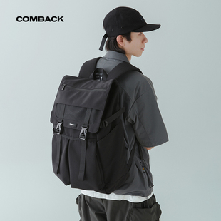 COMBACK新款国潮双肩背包城市户外旅行电脑包简约潮牌大容量背包