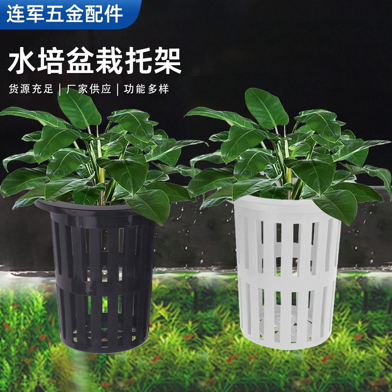 塑料水培定植篮无土栽培种植网篮壁挂式水草杯鱼缸造景装饰配件