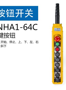 浙江天华 TNHA1-64cs双速 防水行车开关  起重按钮  带急停 9键