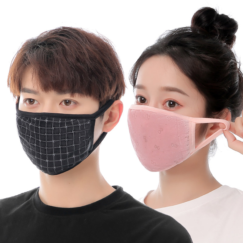 唐骆服饰防寒保暖绒布冬季口罩