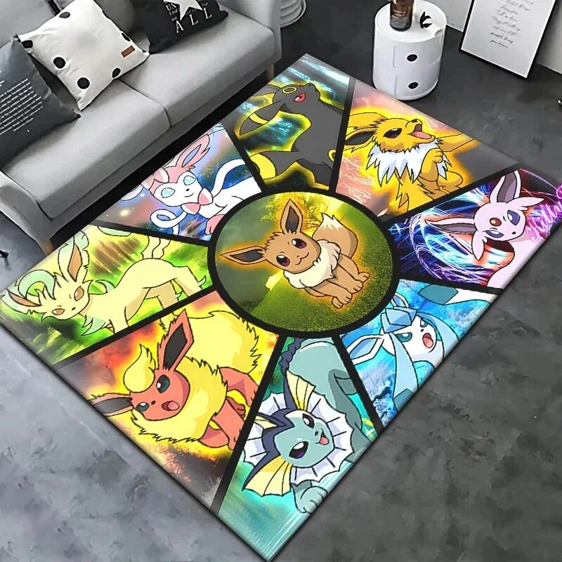 宝可梦卡通地毯客厅卧室图片