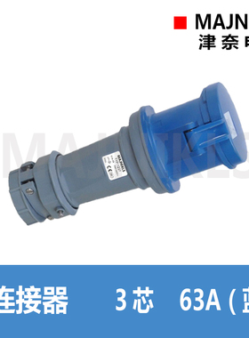 上海强电MAJNIKLS新款户外工业防水防尘防爆插座3芯63A TYP-1237
