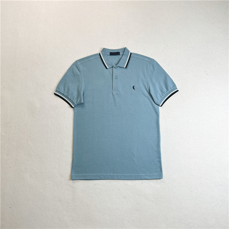 BRITISH MENS COTTON-PIQUE ROLL-NECK POLO SHIRT S M XL F742