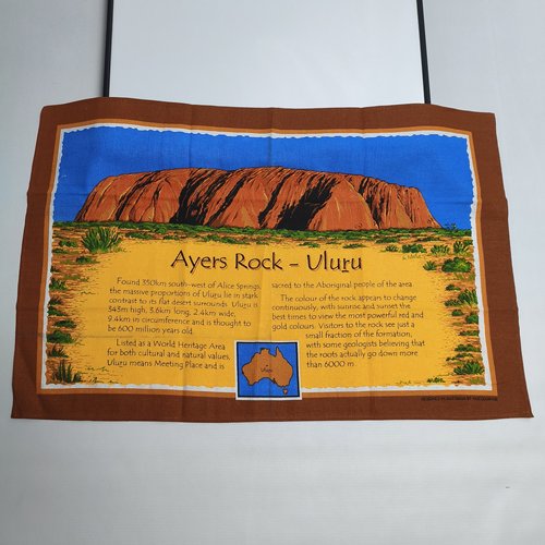 [挂布]tea towel 茶巾Ayers Rock - Uluru 艾尔斯岩 — 乌鲁鲁