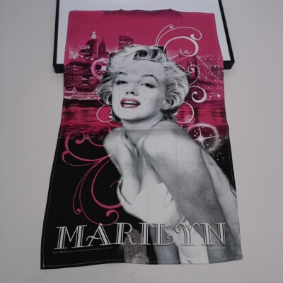 Mahoney Cremer玛丽莲梦露波普艺术纽约夜tea towel 茶巾挂布海报