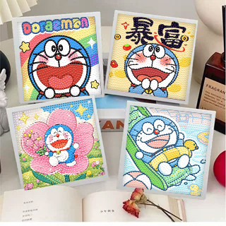卡通哆啦A梦钻石画儿童手工DIY