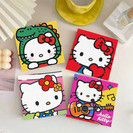 卡通Hello Kitty钻石画儿童手工DIY粘贴画可爱少女心创意
