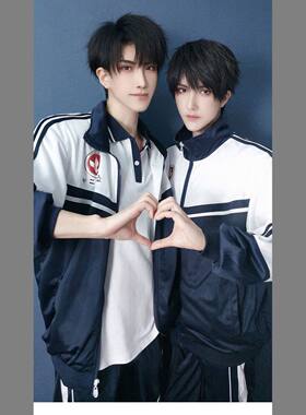 伪装学渣cos贺朝谢俞朝俞同款校服动漫cosplay服装新中式立阳二中