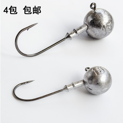 慕斯达mustad原色软虫饵铅头钩