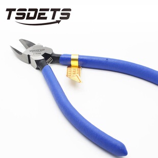 TSDETS 铬钒钢日式薄刀塑料水口钳 电子斜咀钳 TS-A726 6寸水口钳