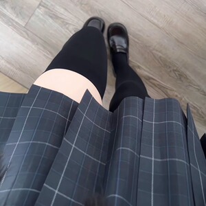 京都高校妙氏原创正版JK制服秋季新款格裙女24年百搭百褶大码裙子