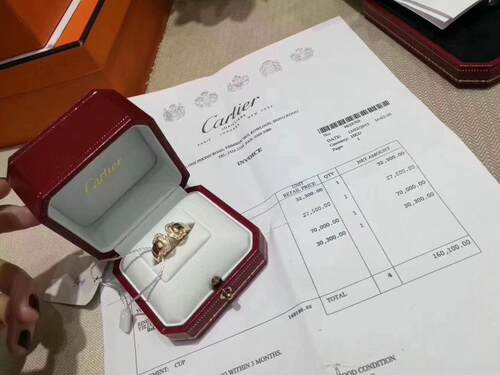 奢侈品带钻寄售戒指
