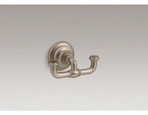 KOHLER/科勒洁具卫浴 雅蒂诗浴室打孔全铜双衣钩 K-72572-BV 特价