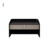 Gentleman 皮革 Complementi床头抽屉柜 Flou 意大利进口正版