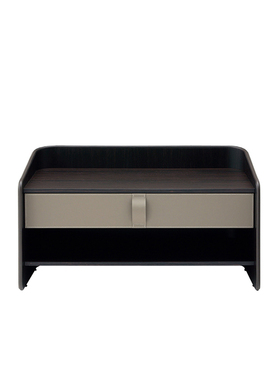 意大利进口正版Flou 皮革 Gentleman Complementi床头抽屉柜