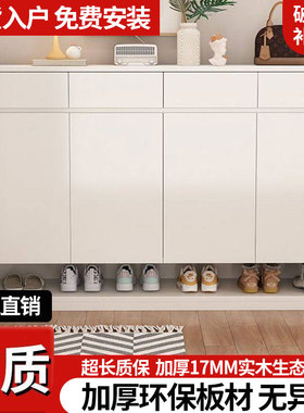 鞋柜家用门口室内鞋柜入户玄关柜一体防尘储物大容量多层鞋架新款