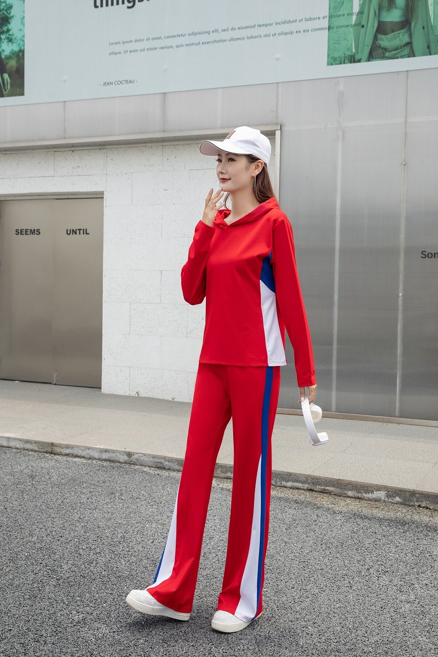 运动套装女2024春秋新款长袖时尚宽松韩版显瘦大码休闲广场舞两件