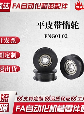 平皮带用惰轮法兰型ENG01 02 04-D-T6 11 21 2732发黑镀镍HBG A M