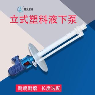 防爆污水泵 立式工程塑料液下泵 浆液输送泵 悬臂式 长度选配