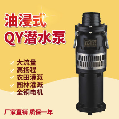 农用灌溉喷泉泵QY10-72/4-4移动潜水泵高扬程农用灌溉喷泉泵厂家