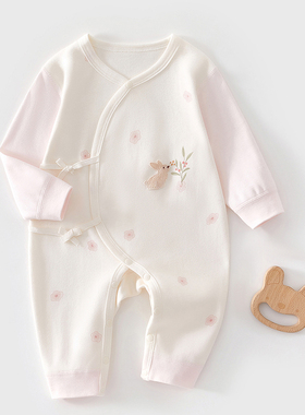 新生婴儿衣服a类纯棉春秋初生儿0到3个月男女宝宝连体衣66码哈衣