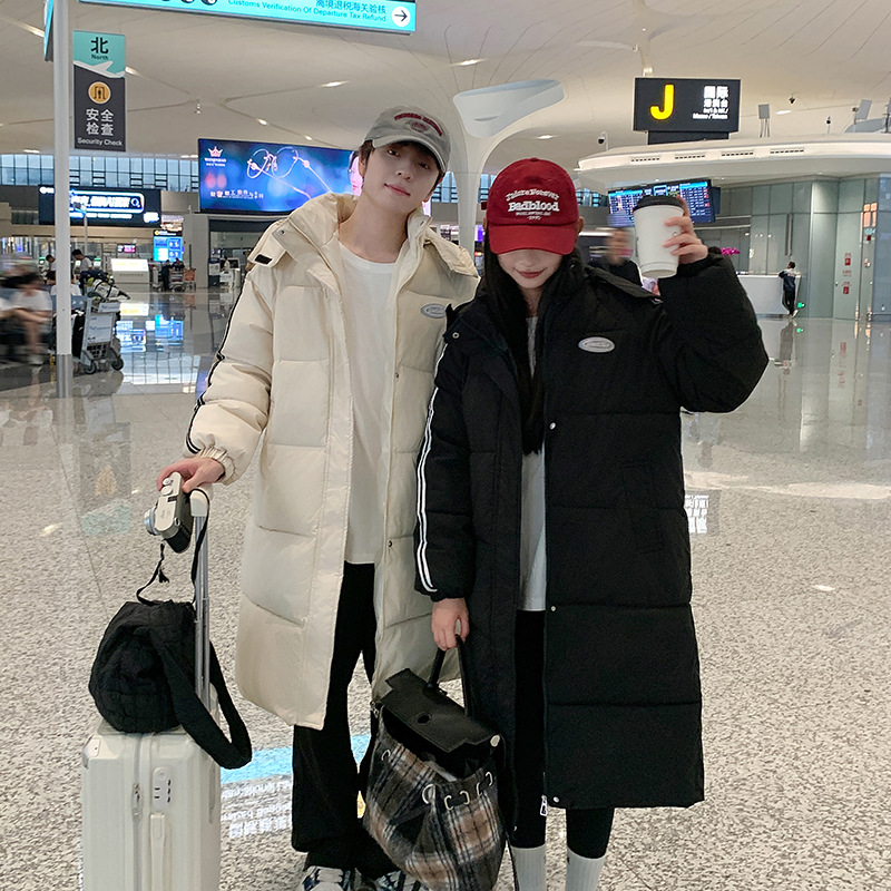 新款羽绒棉服女中长款过膝2024宽