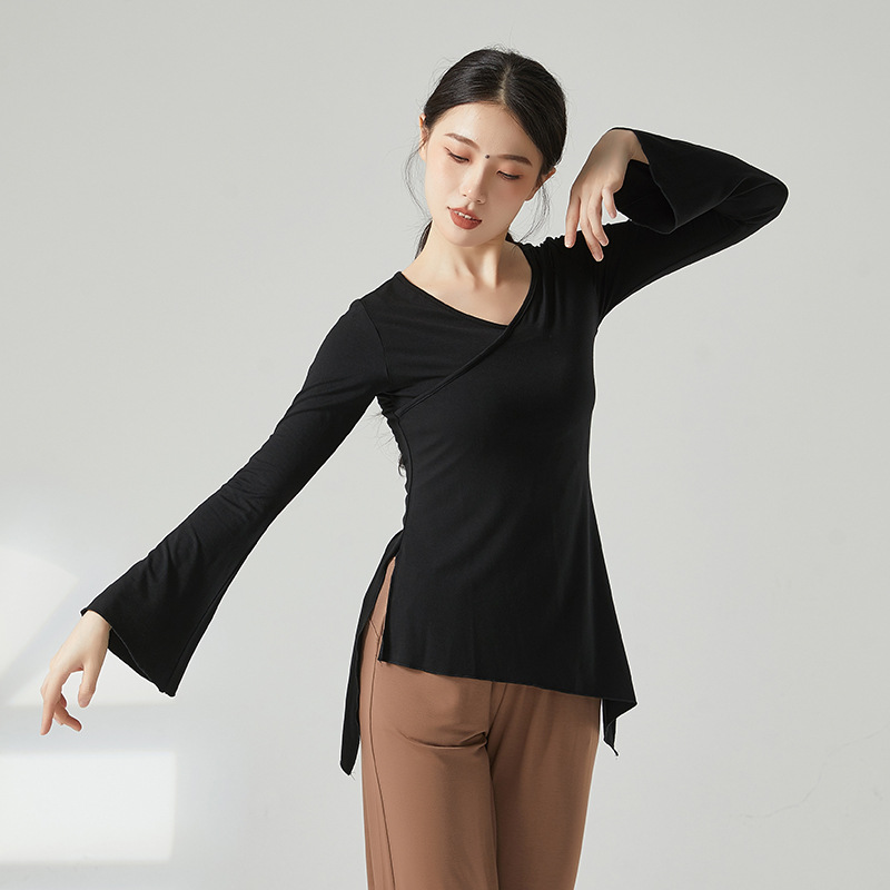 喇叭袖舞蹈服古典舞练功服女成人
