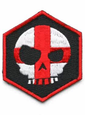 OYO户外TAD款Mean T-Skull Hex Patch红十字骷髅章绣花臂章魔术贴