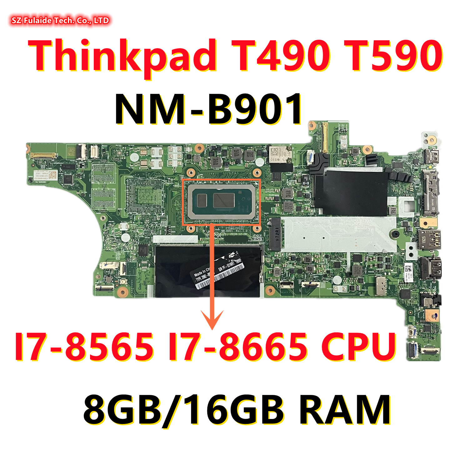 Lenovo/联想 ThinkPad T490 T590 主板 NM-B901 i5 i7 集显 独显