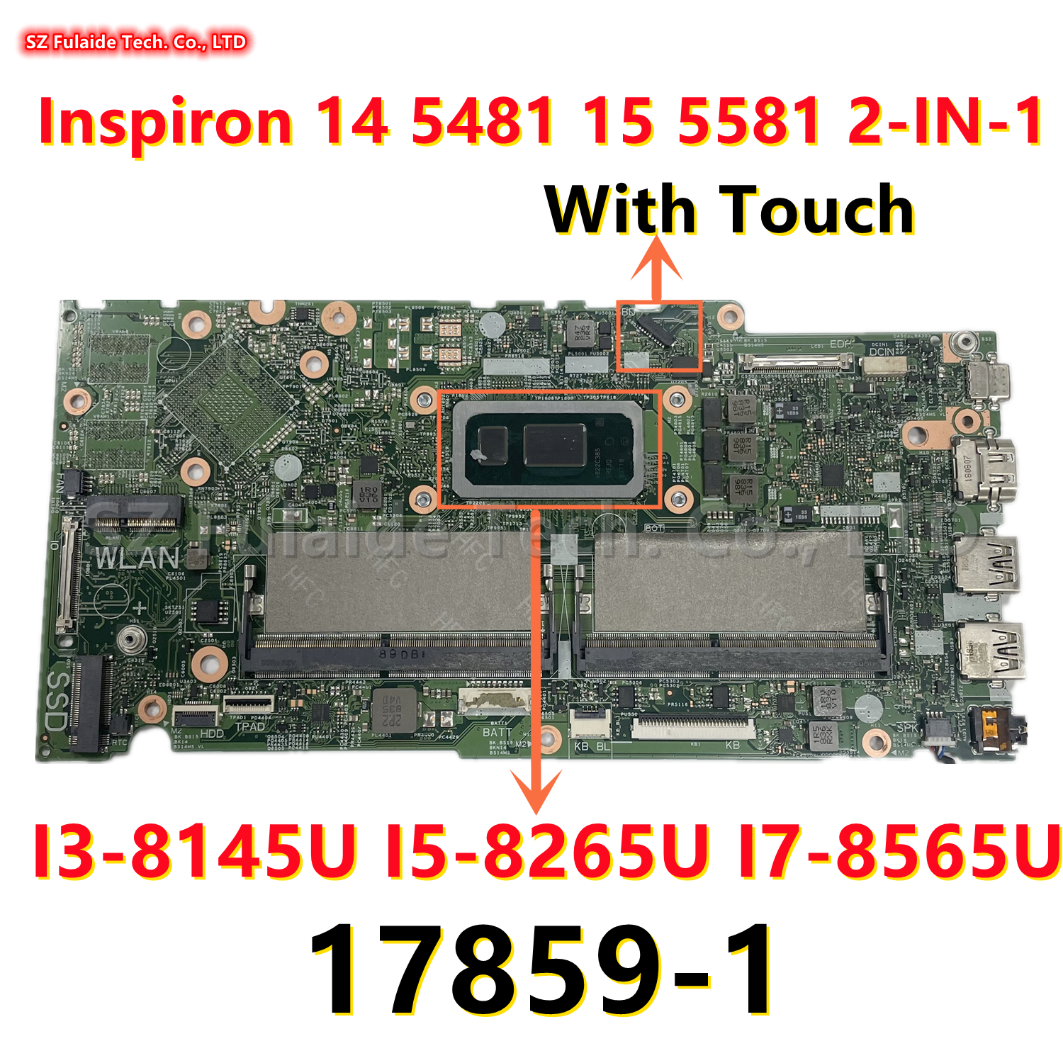 戴尔/DELL 5580 5480 5488 5481 5585 5581 17859-1主板 i3 i5 i7