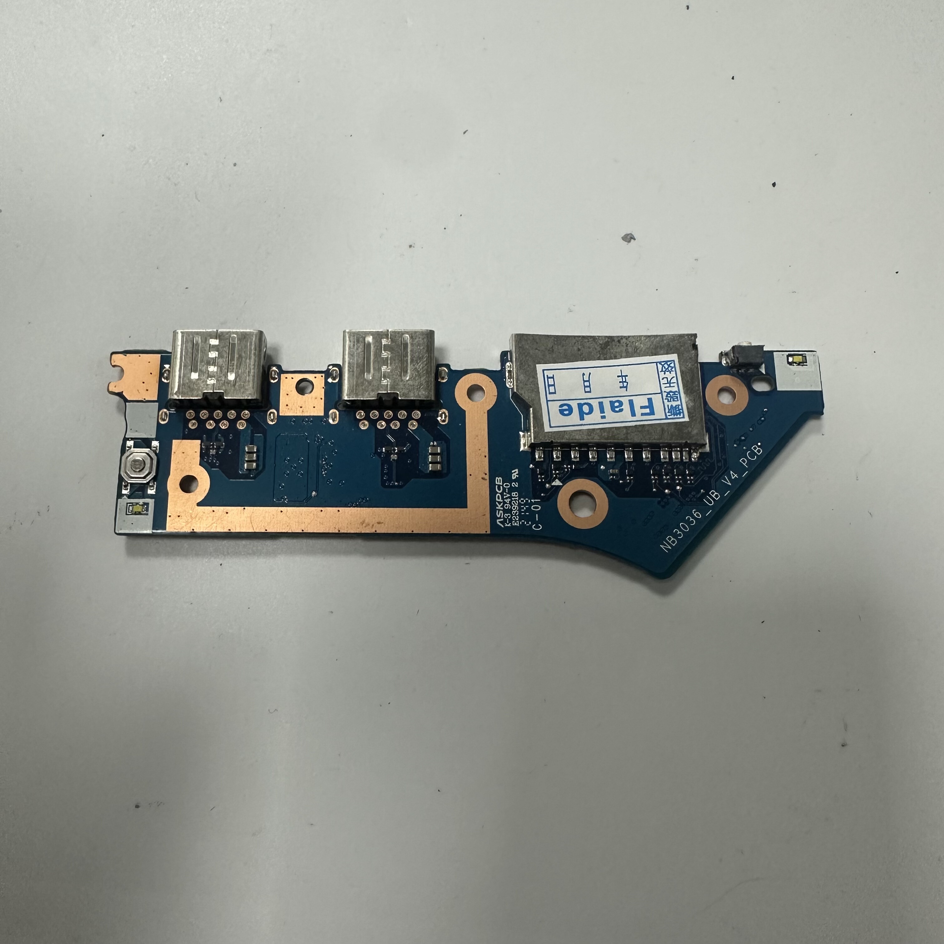 联想小新Pro 16ACH 16IHU 2021 音频板 开关板USB小板 nb3036