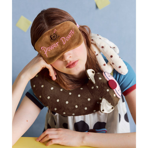 【酷猫系列单品周边】旅行枕毛绒u型枕便携轻量带眼罩飞机护颈枕