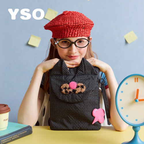 yso【酷猫新品周边】ipad包充棉防撞新款酷猫刺绣便携外出手提包