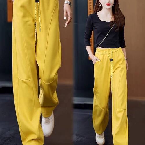 高腰显瘦镰刀裤宽松休闲直筒裤