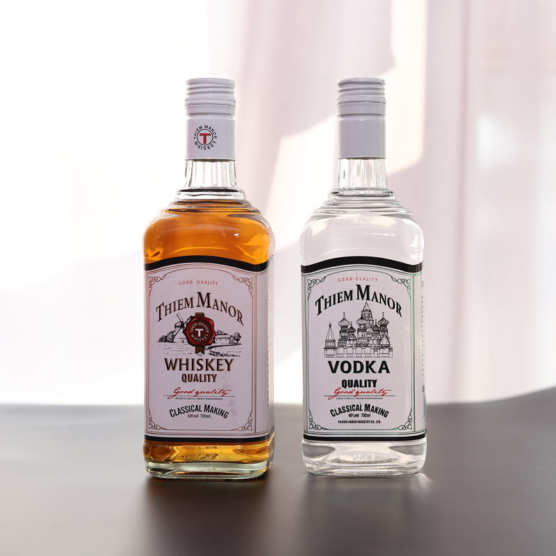 蒂姆庄园威士忌洋酒伏特加调酒基酒可乐桶酒吧酒水700ml生命之水