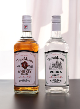 蒂姆庄园威士忌洋酒伏特加调酒基酒可乐桶酒吧酒水700ml生命之水
