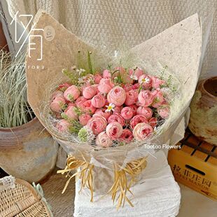 新款麻丝纤维自然风 乱麻千丝纸鲜花束装饰天然麻丝纸花艺diy资材